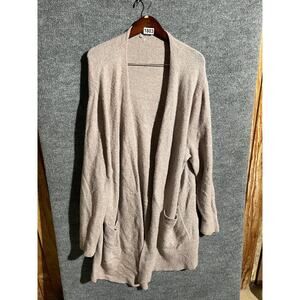 Madewell Sweater Womens 3X Pink Open Front Cardigan Merino Wool Alpaca Longline